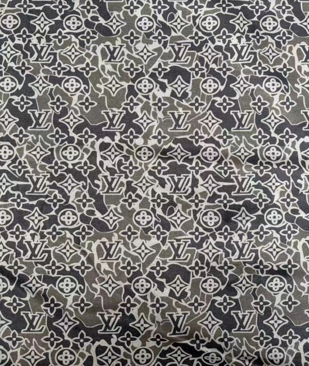 Black & white LV fabric